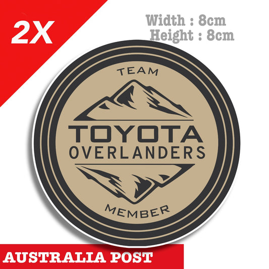 Toyota Outlanders Member Logo , 4WD, 4x4 Off Road, Hilux Toyota  Stickers