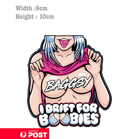 I Drift For Boobies Funny JDM Sexy Gril  Sticker