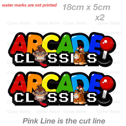 Donkey Kong  Arcade Classic Logo Font Laptop , Car  Vinyl  Sticker 