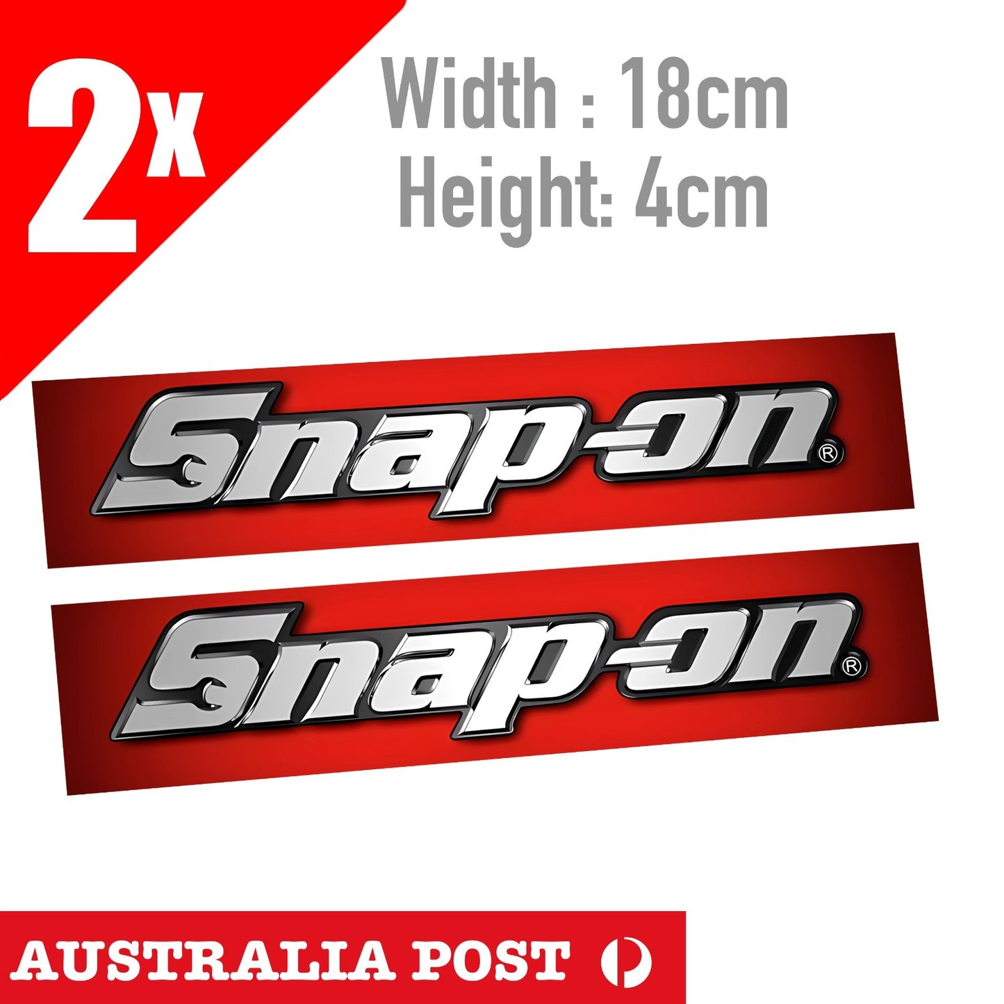 SNAP-ON Logo 2x Sticker