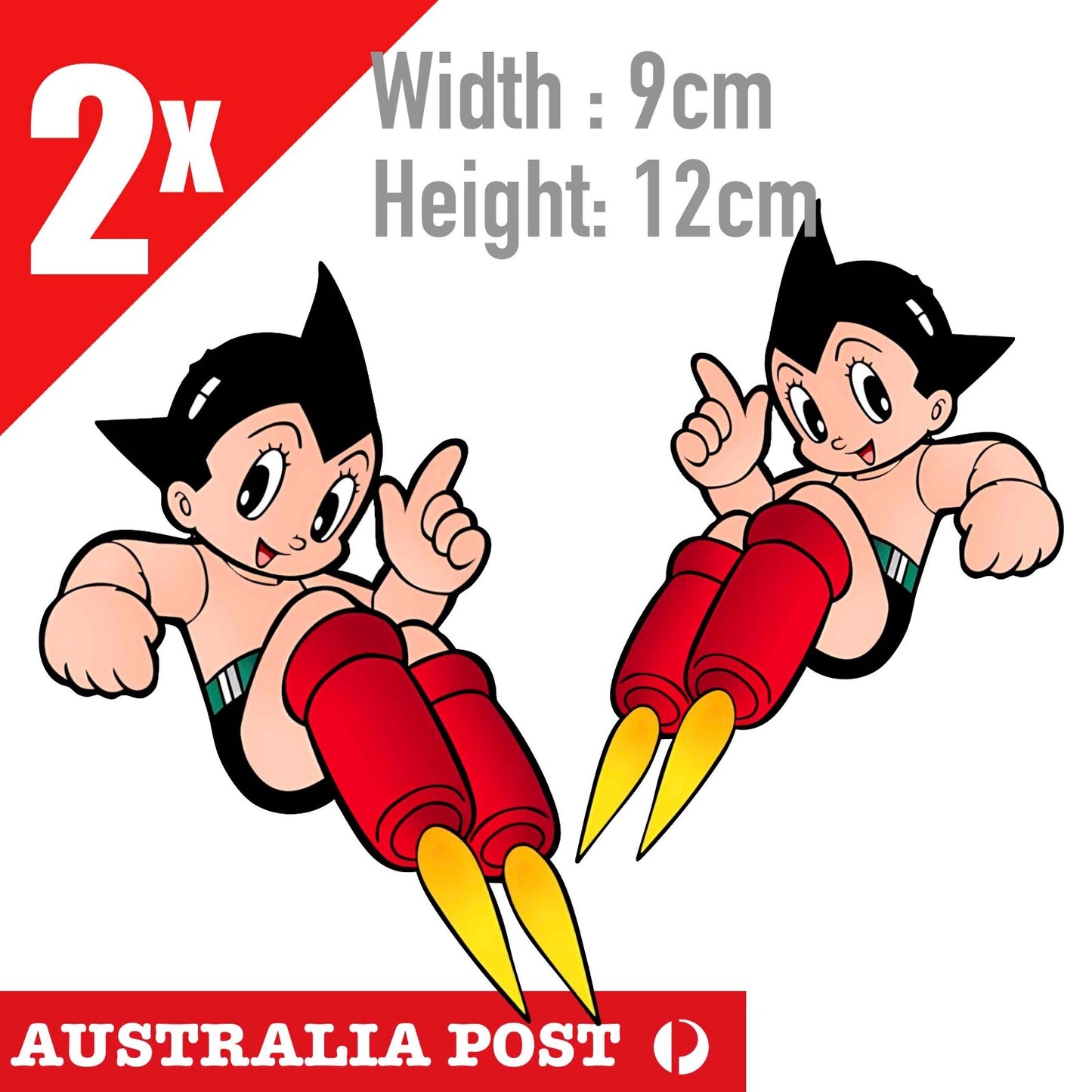 ASTRO BOY 阿童木 Japan  JDM x2 Stickers
