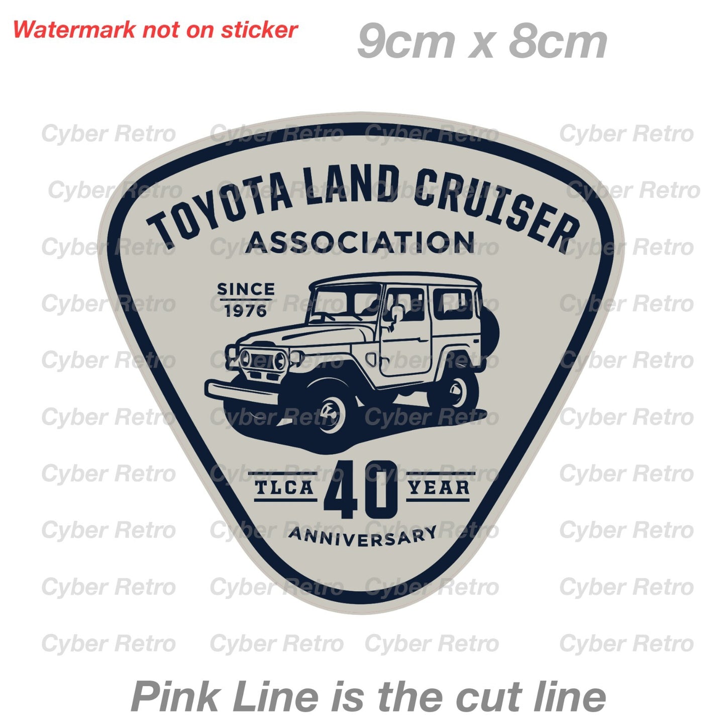 TOYOTA Land Cruiser Association Hilux 4x4 Truck Ute Car Sticker 