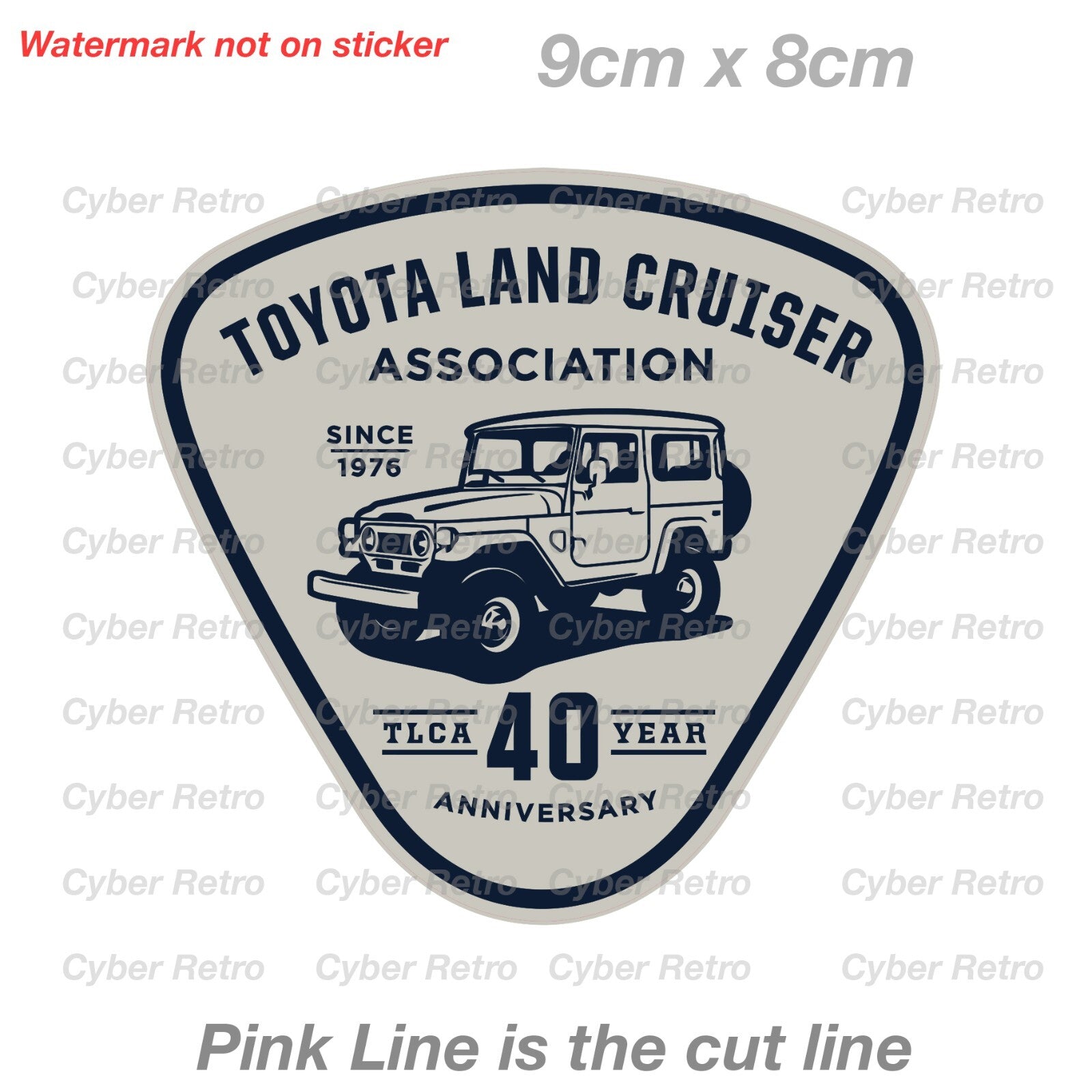 TOYOTA Land Cruiser Association Hilux 4x4 Truck Ute Car Sticker 