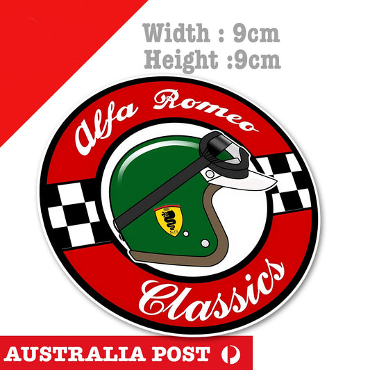 Alfa Romeo Helmet Racing, Motorcycle, Helmet, Fuel Tank Sticker