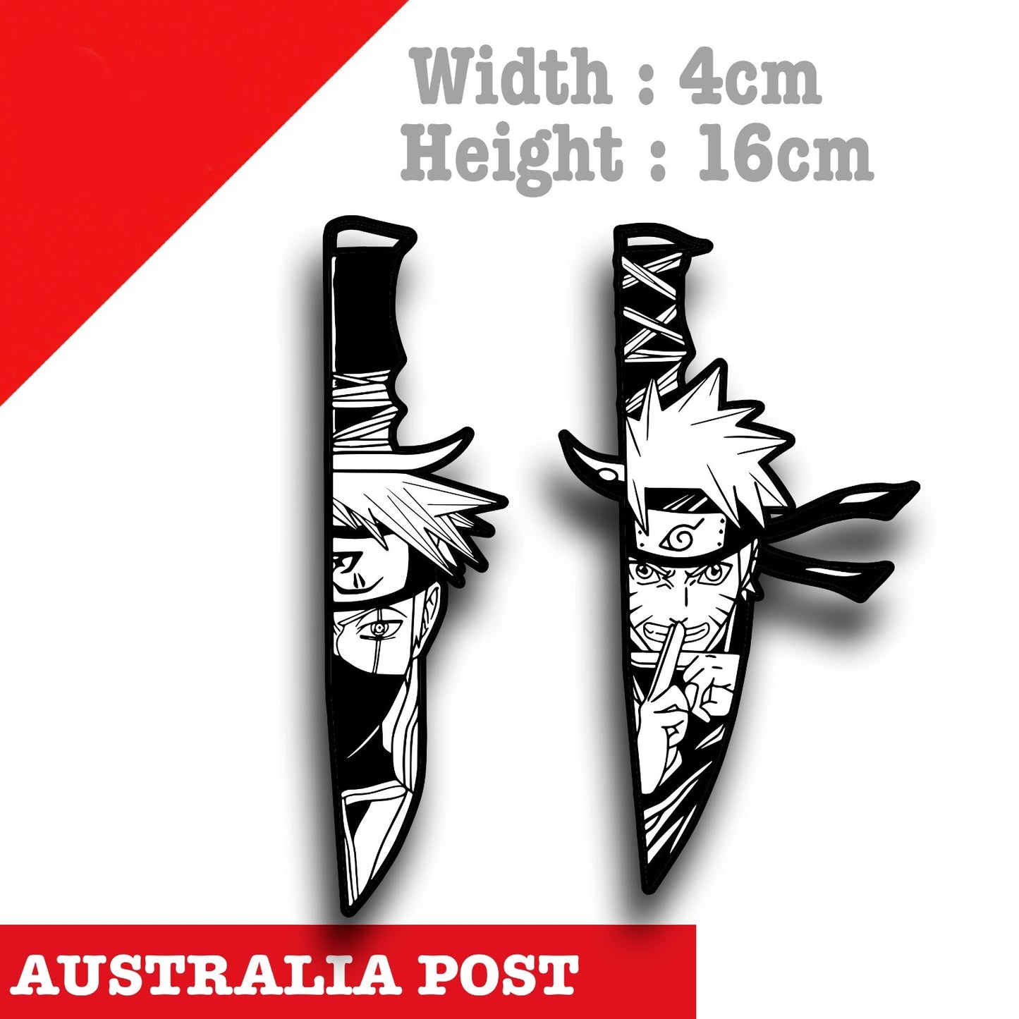 Naruto Characters Knife Laptop , Car  Decal Sticker #2