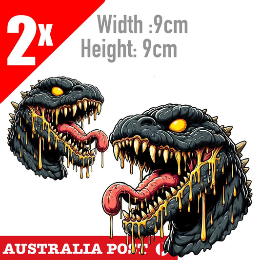 Godzilla Monster JDM - Japan Monster Head Decal Sticker
