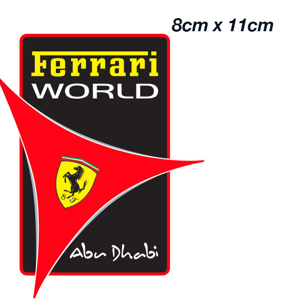 Ferrari World Abu Dhabi Logo  Laptop , Car  Decal Sticker 