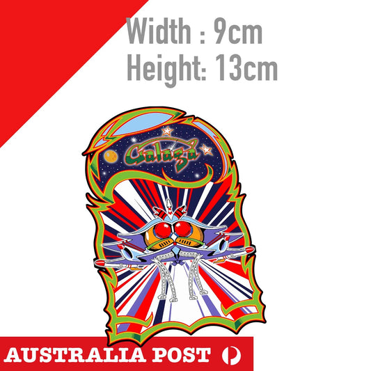 Galaga Logo, Classic Arcade Game Galaga LOGO, Arcade, Game  Logo  Sticker