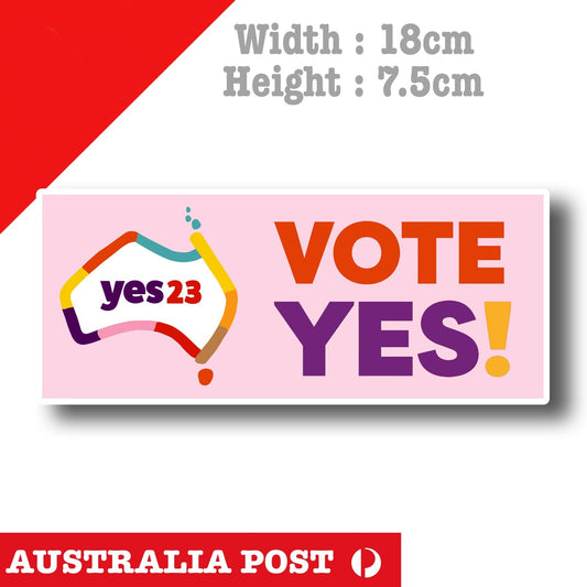 Vote Yes 2023 Australia Map Indigenous Voice, VOTE YES! 2023  Sticker