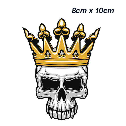 Skull King with Crown, Motorcycle, Truck, Ute, Cat Skull Sticker