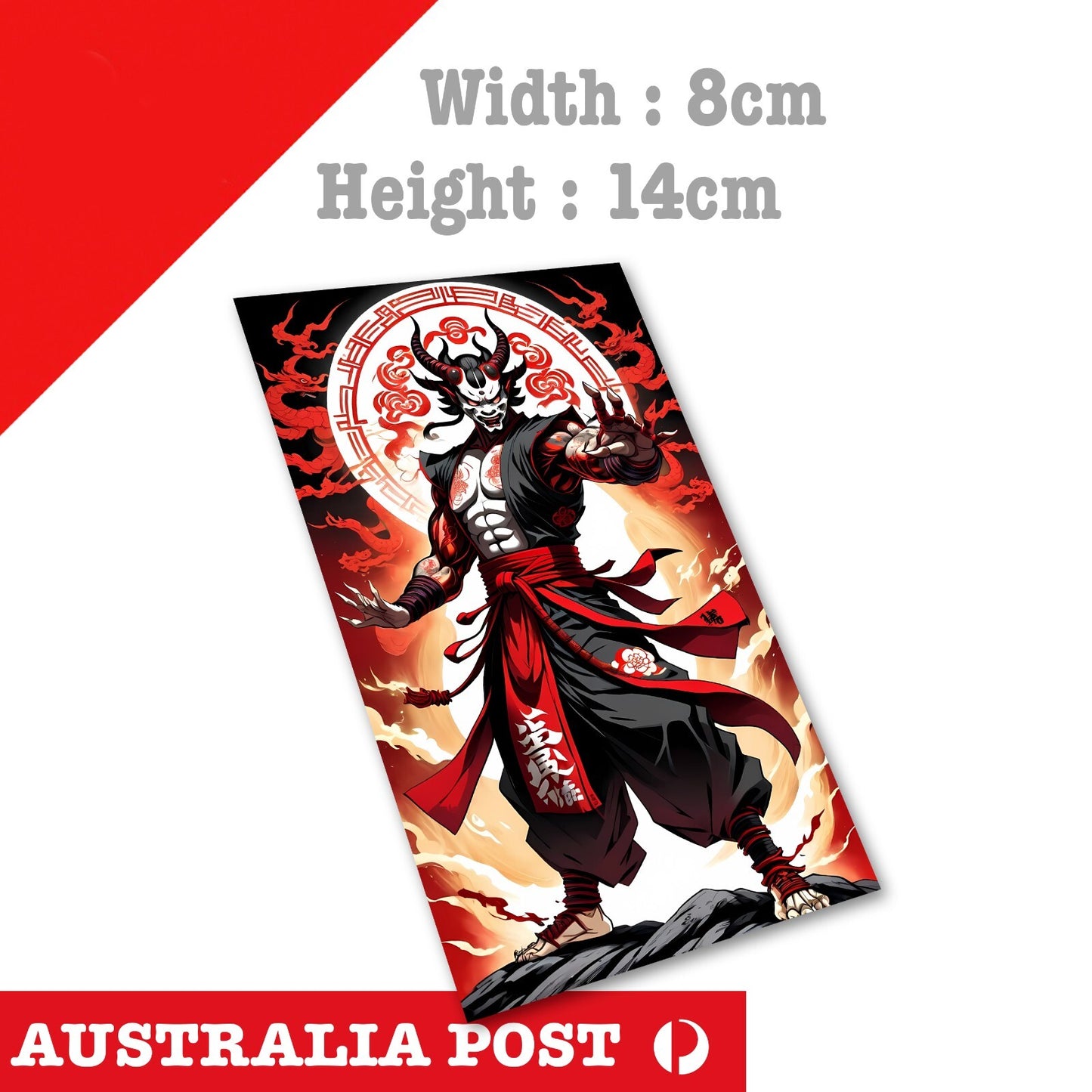 Oni Mask Demon Samurai Mask - Japan Osaka JDM Decal Sticker