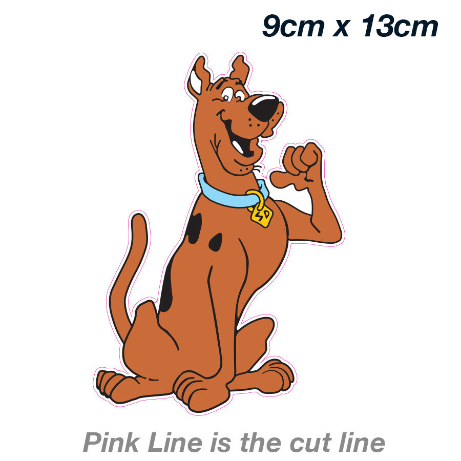Scooby Doo Dog  Laptop , Car  Vinyl  Sticker 