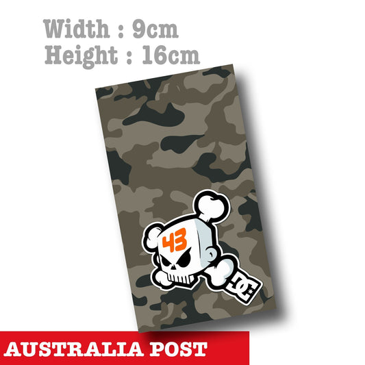 Ken Block 43 Skull camouflage  Sticker