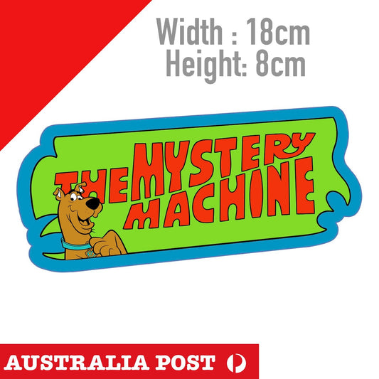 Scooby Doo MYSTERY MACHIN Logo, Laptop , Car Cartoon Sticker