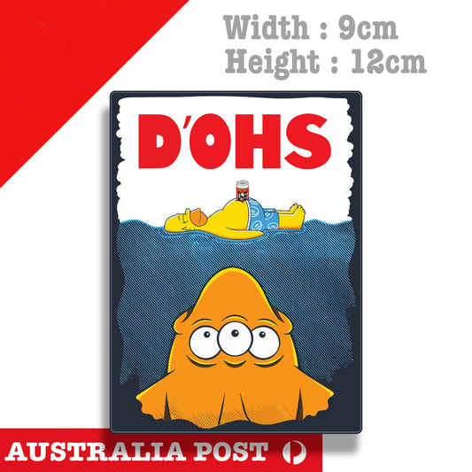 The SIMPSON Duff Beer Shark Funny Cartoon Character Sticker