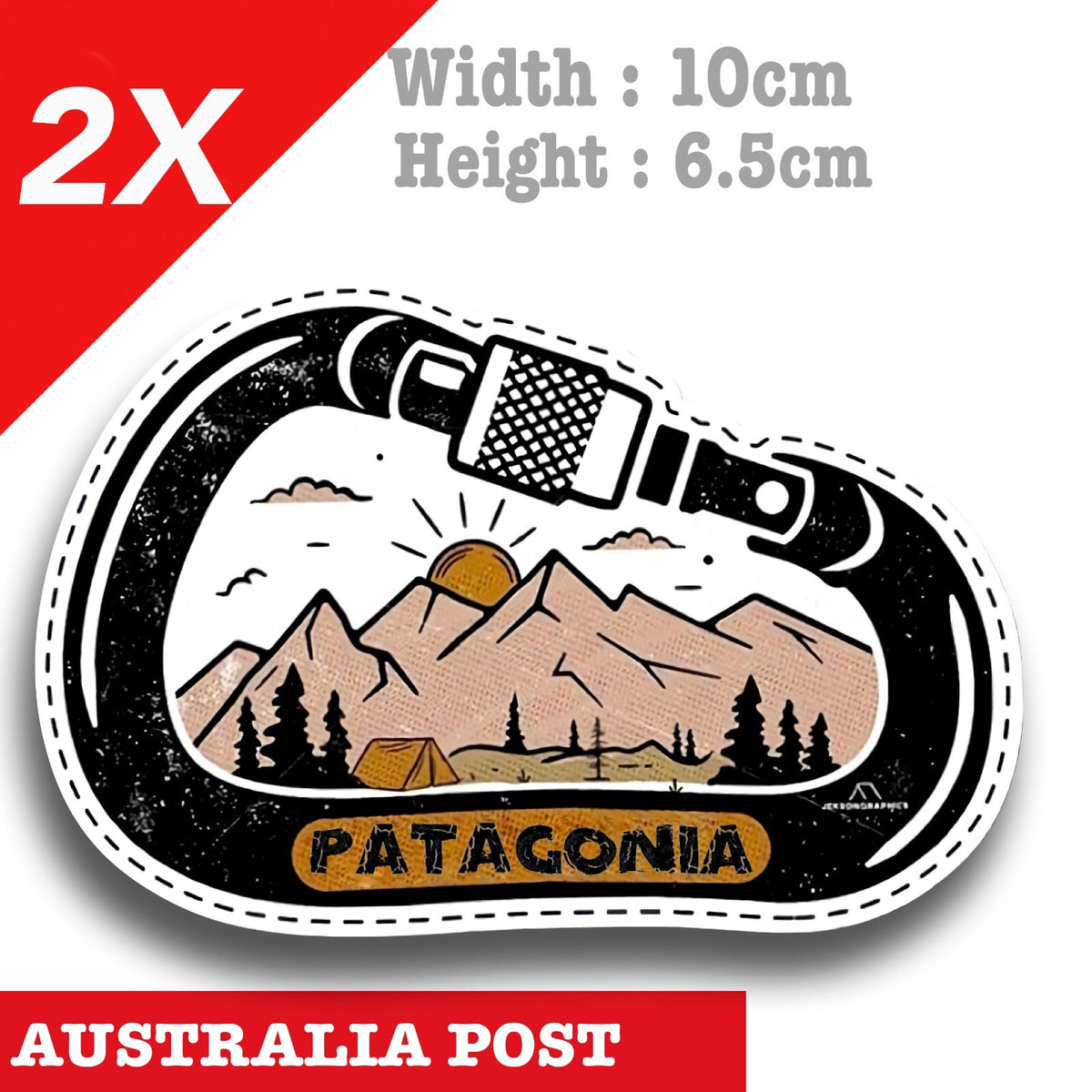 PATAGONIA Logo, Patagonia Adventure mountain Logo Vinyl  Sticker