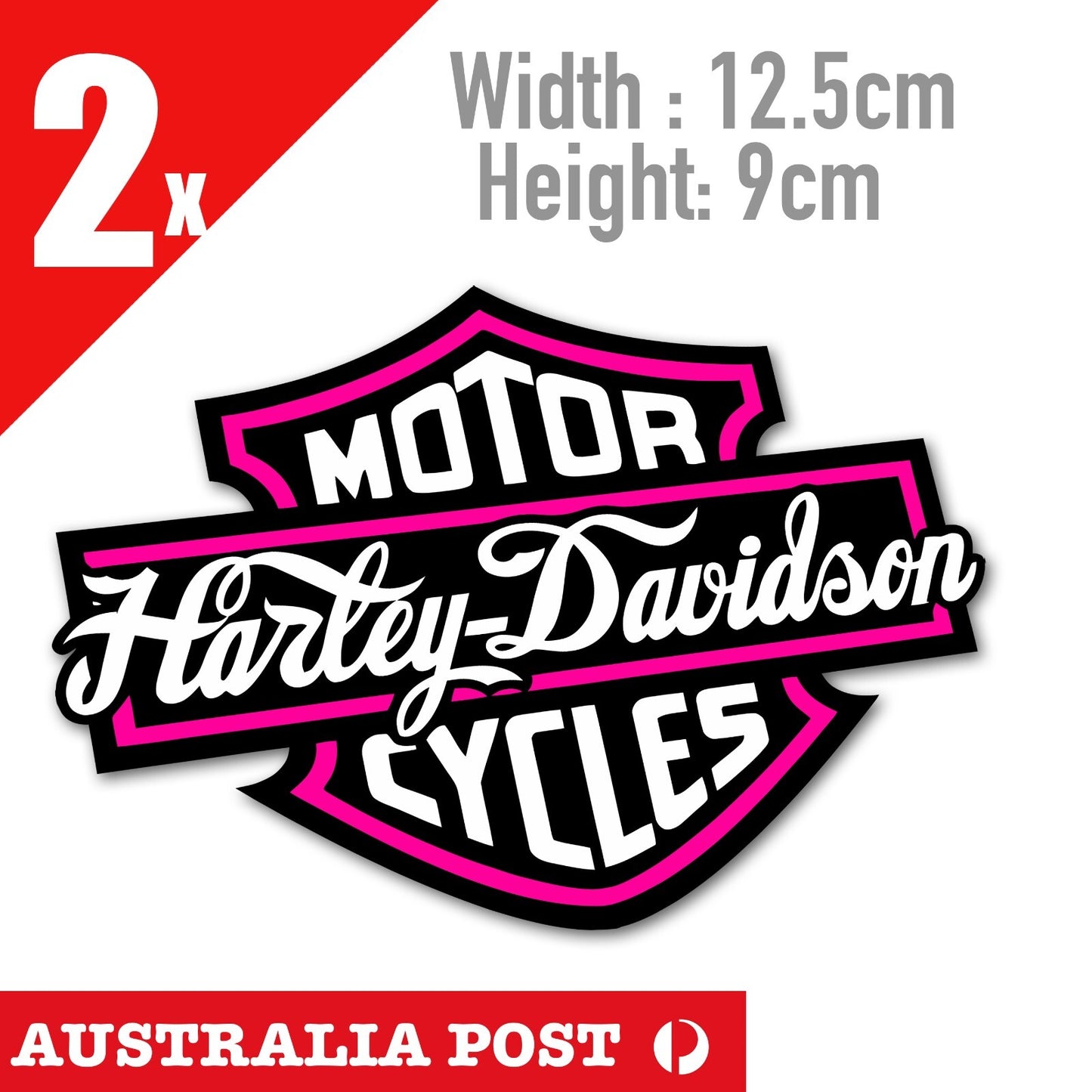 Harley Davidson Logo PINK Motorcycle Logo, Helmet, Fuel Tank, Motorcycle Sticker