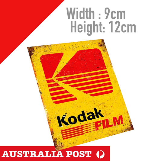 Kodak Film Logo Vintage, Rusted, Old, Damaged Sticker