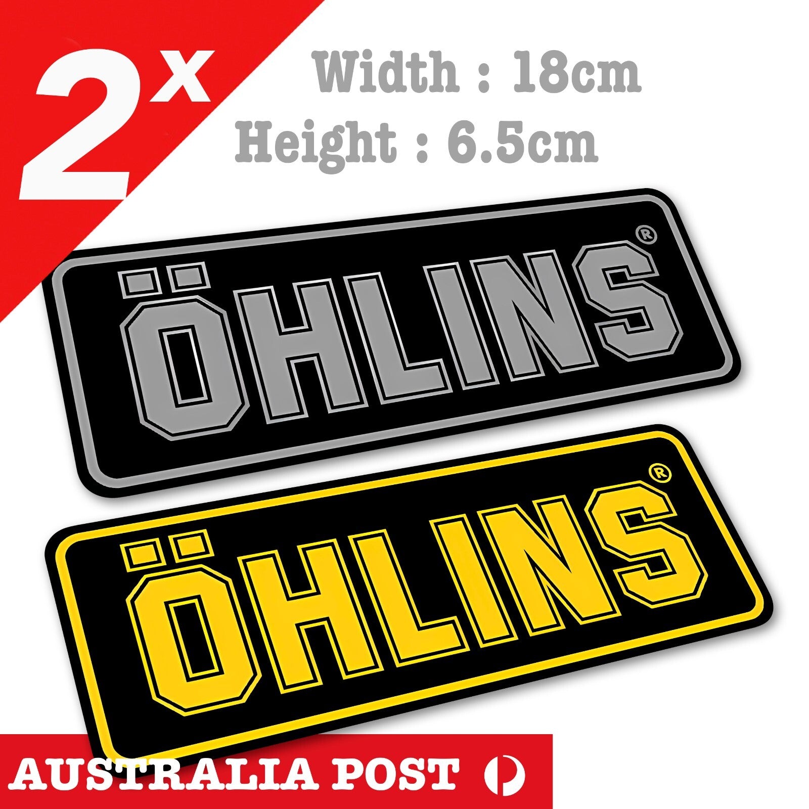 OHLINS Racing Advanced Suspension JDM Laptop , Car  Decal Stickers
