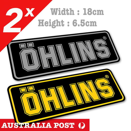 OHLINS Racing Advanced Suspension JDM Laptop , Car  Decal Stickers