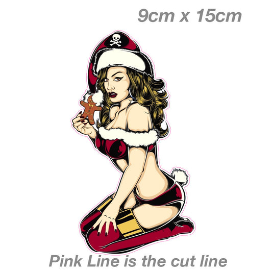 Pirate Girl Gingerbread Girl Sexy Outfit Decal Sticker