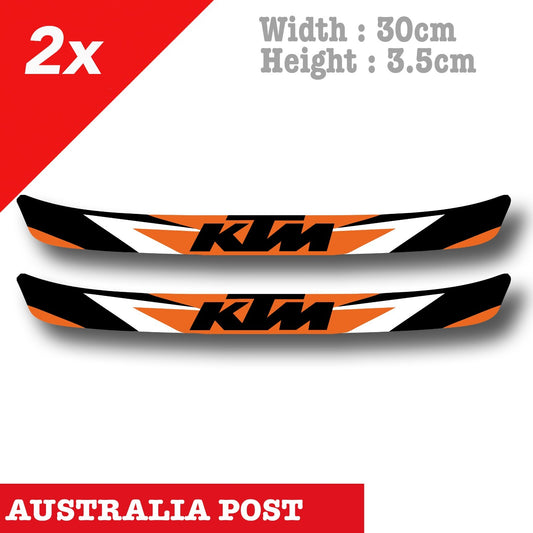 KTM  Motorcycle Helmet Visor - KTM Logo  Stickers