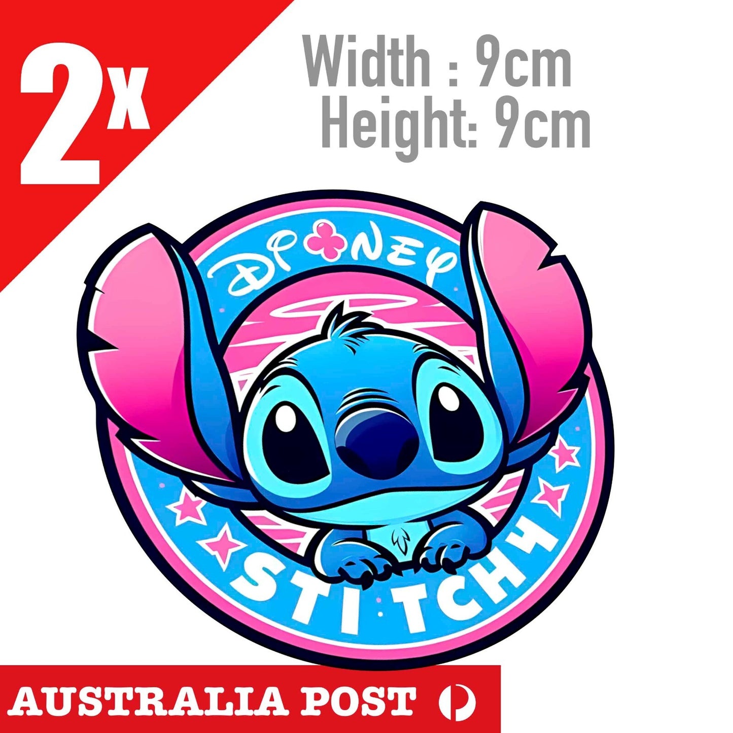 Pink STITCH Vinyl Decal Sticker Car Window Laptop Lilo Disney  Hawaii