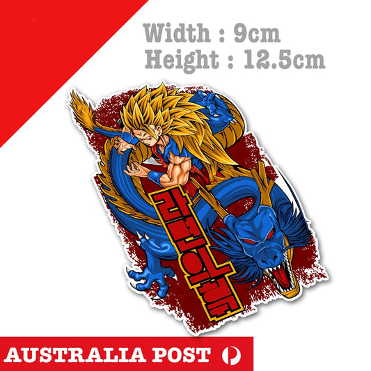 Dragon Ball Z Super Saiyan Blue Dragon, Truck, Ute, Laptop  Stickers