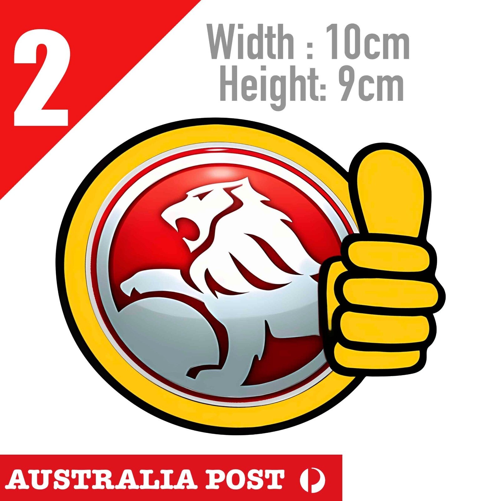 HOLDEN Logo Thumbs Up,Commodore, V8, Holden Logo Car Sticker
