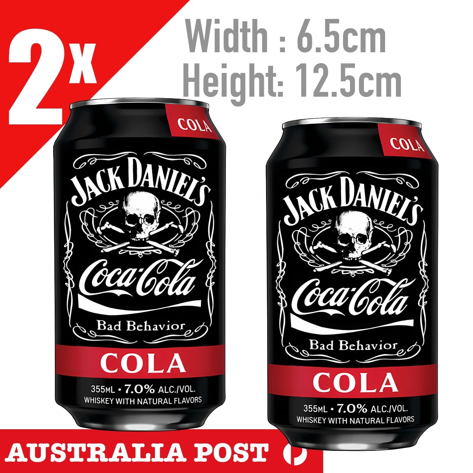 Coca Cola CAN SKull KING Jack Daniel Whiskey Skull, BAD BEHAVIOR  Stickers