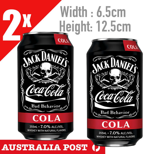 Coca Cola CAN SKull KING Jack Daniel Whiskey Skull, BAD BEHAVIOR  Stickers