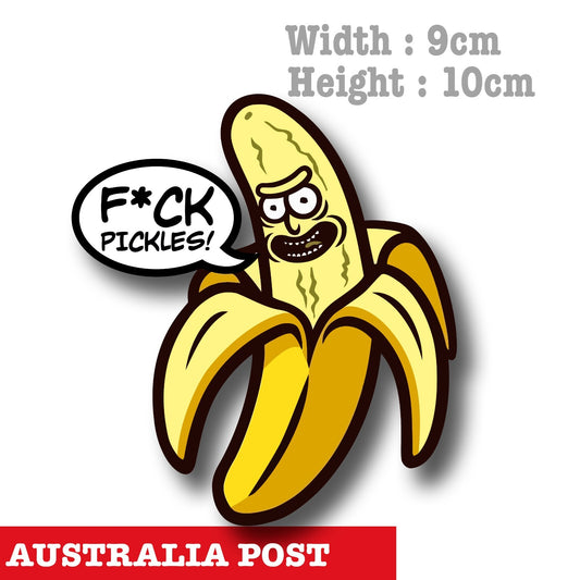 Rick and Morty - Banana Pickle Rick Funny  Laptop , Car  Decal Sticker 