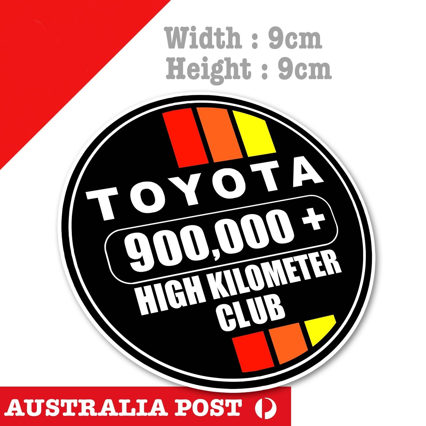 Toyota 900,000 High KILOMETER Club, High Kilometer , 4WD, 4X4, Off Road Sticker