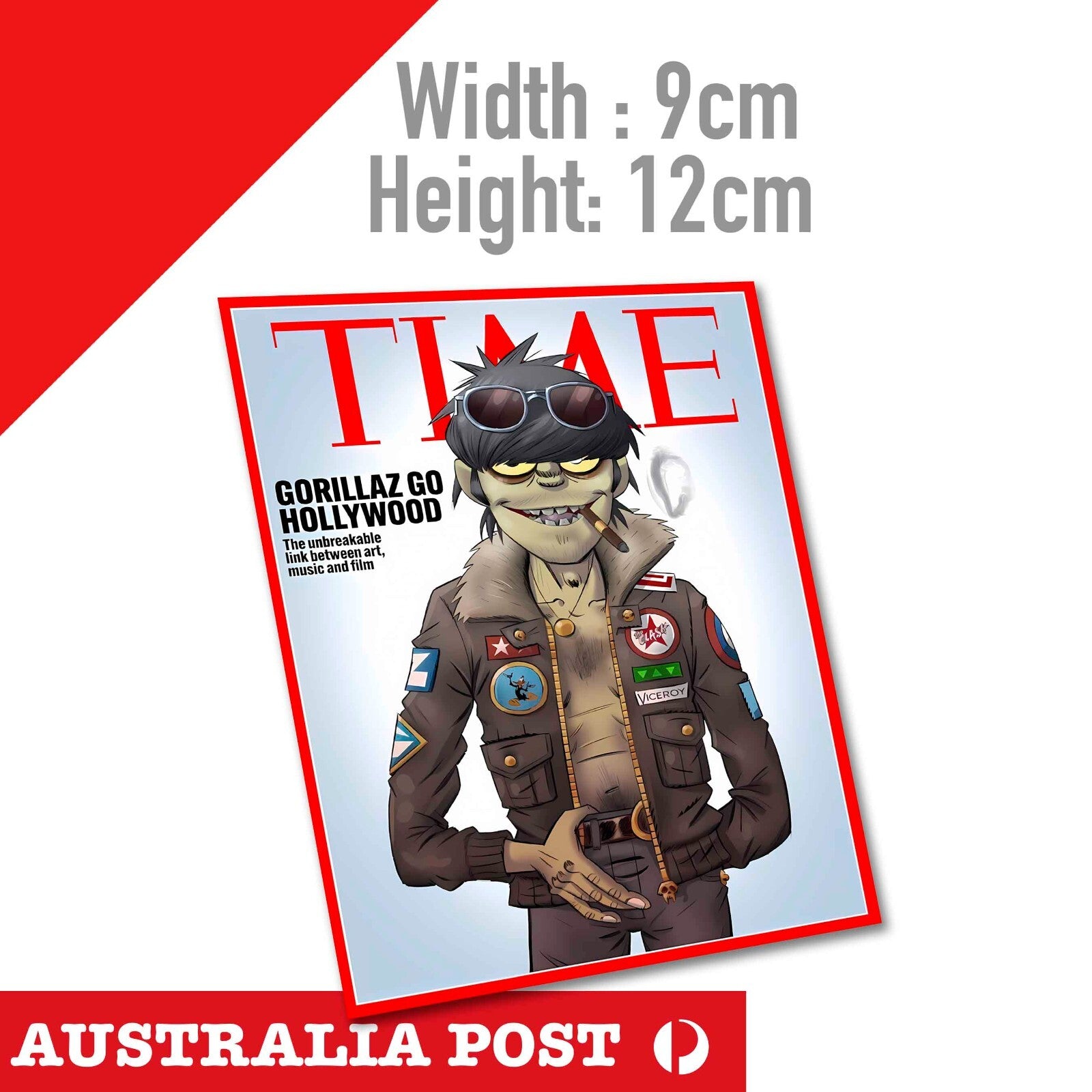 Gorillaz 2-D TIME HOLLYWOOD  Sticker