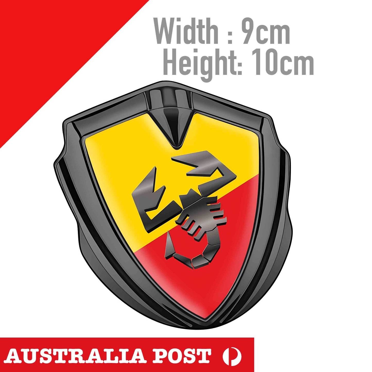 FIAT ABARTH  DARK style Badge,  ABARTH PERFORMANCE LOGO  Sticker