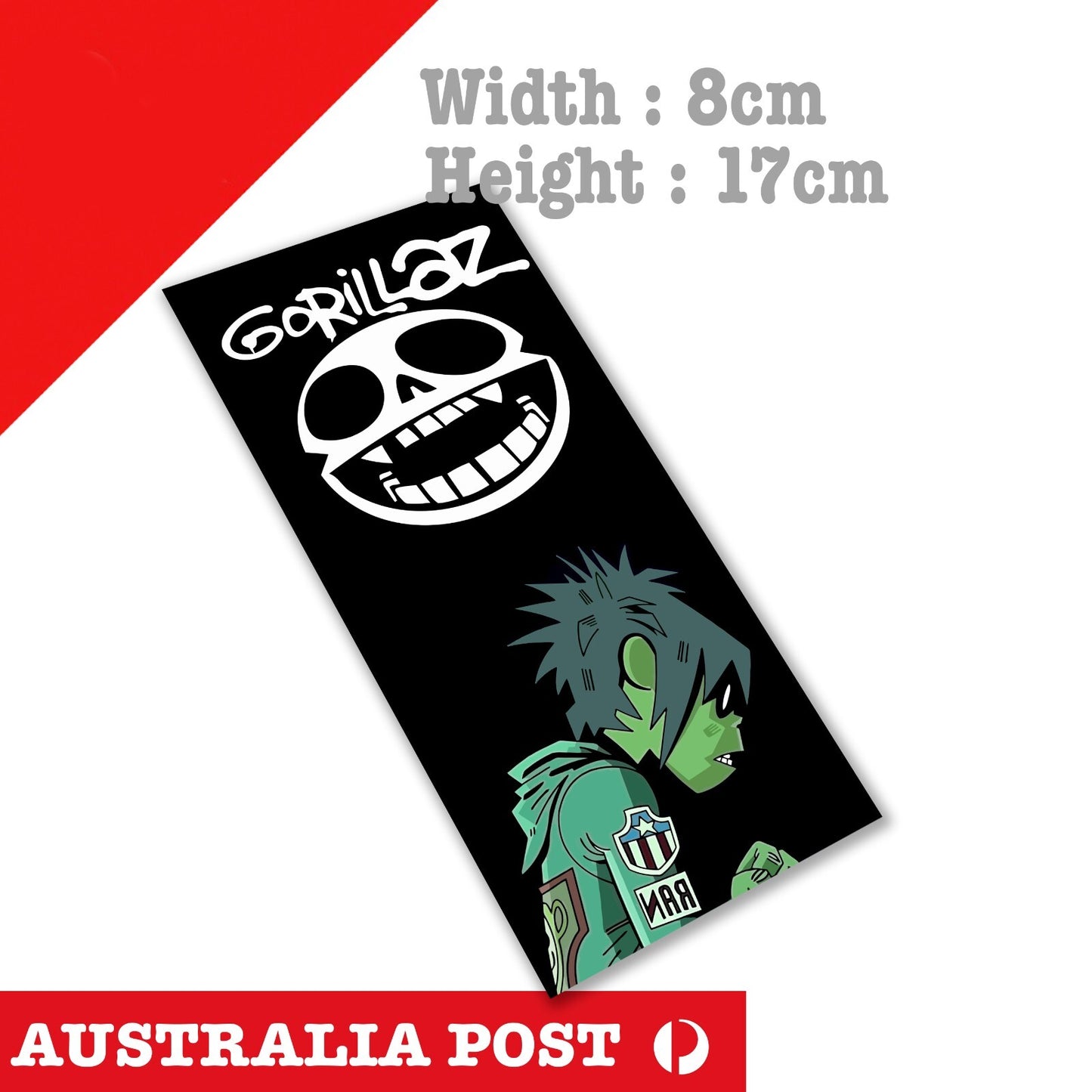 Gorillaz 2-D Band Decal Sticker