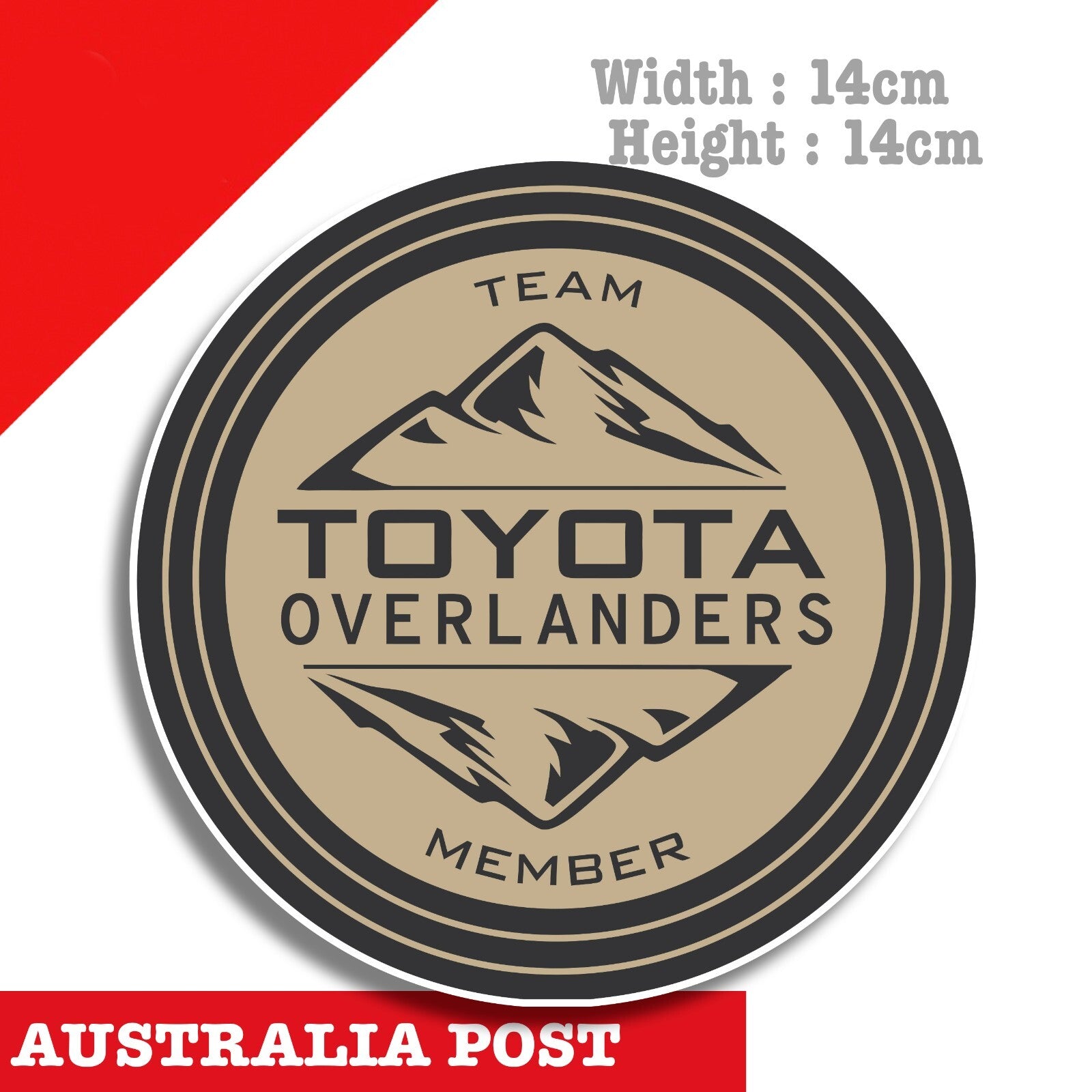 Toyota Outlanders Member Logo , 4WD, 4x4 Off Road, Hilux Toyota  Sticker