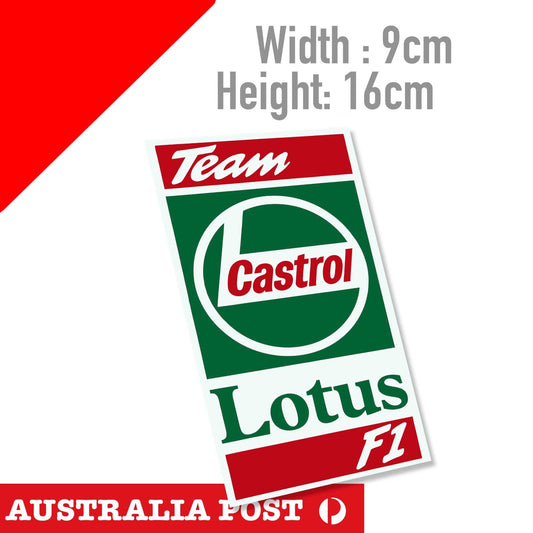 CASTROL Motor Oil Logo ,Lotus Racing Team, Oil, Motor Oil Logo Sticker