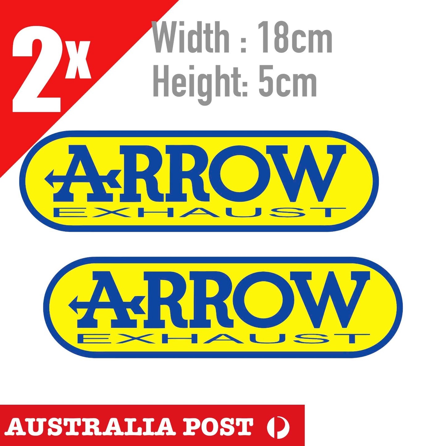 ARROW Exhaust System Motorcycle Logo ,Off Road, 4X4  Stickers