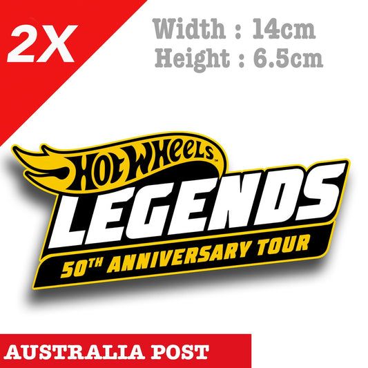 Hot Wheels LEGENDS 50 Anniversary Logo Sticker