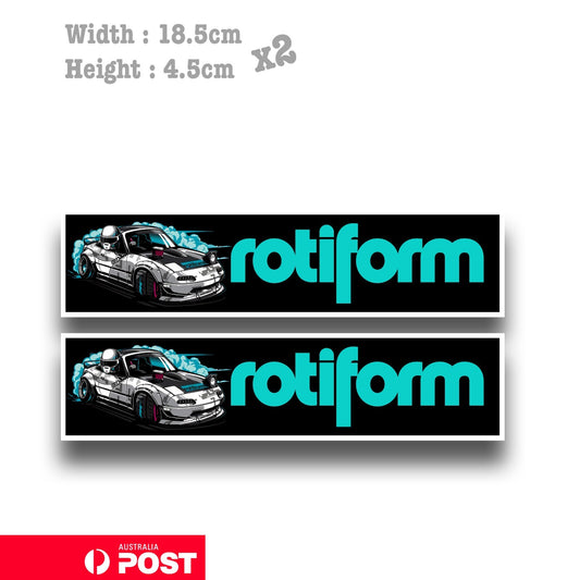 Rotiform Wheels Mazda Miata Car  Vinyl  Sticker