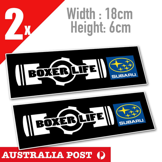 Boxerlife Engine Sticker Decal fits Subaru WRX STi JDM BRZ Scion Impreza