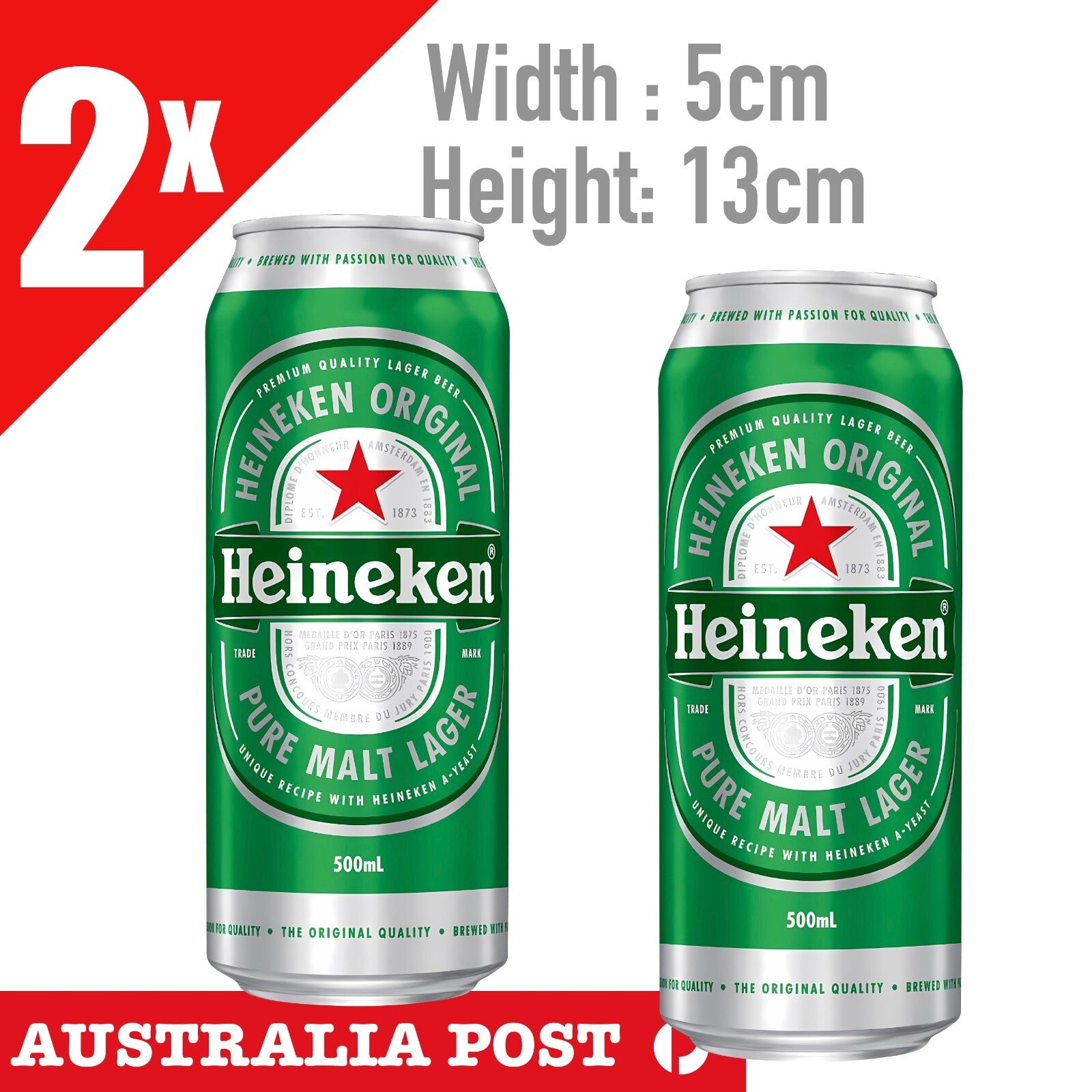 Heineken Premium Beer Cans Stickers
