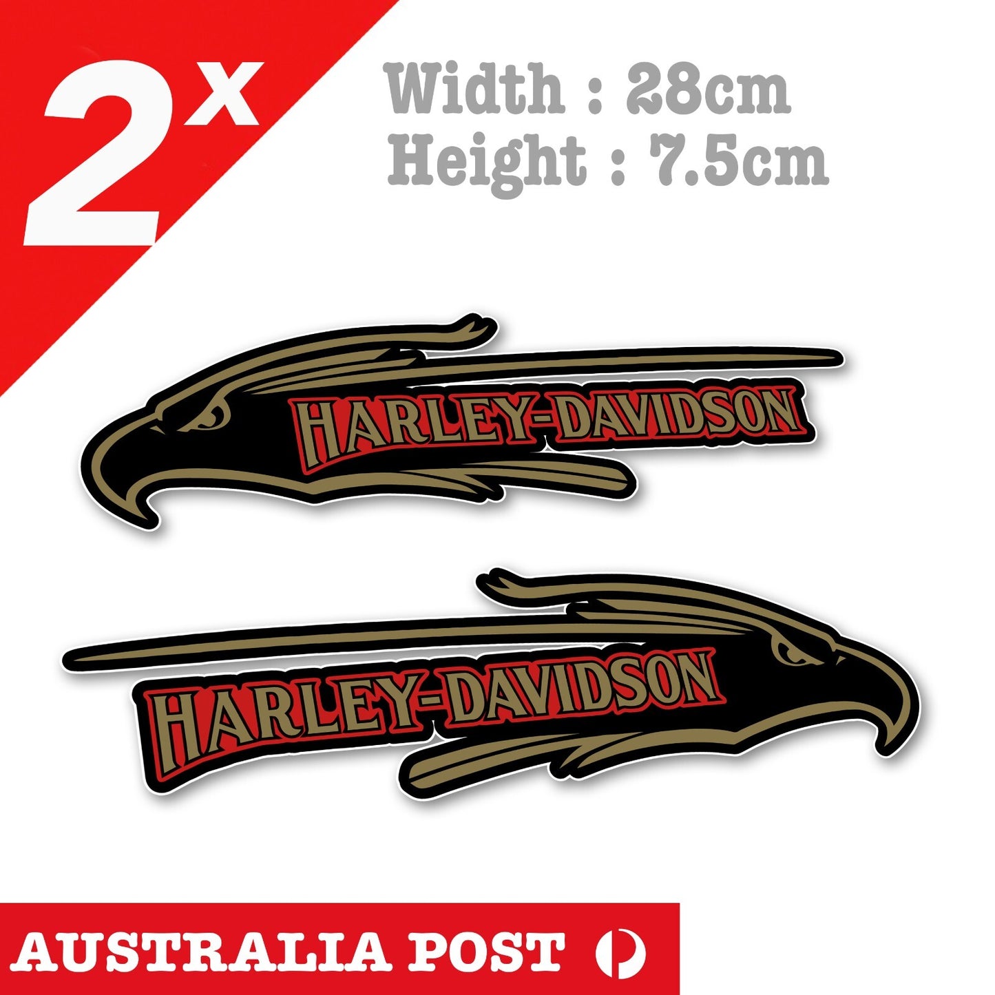 Harley Davidson Motorcycle Eagle Fuel Tank , Helmet, MotoGP Stickers