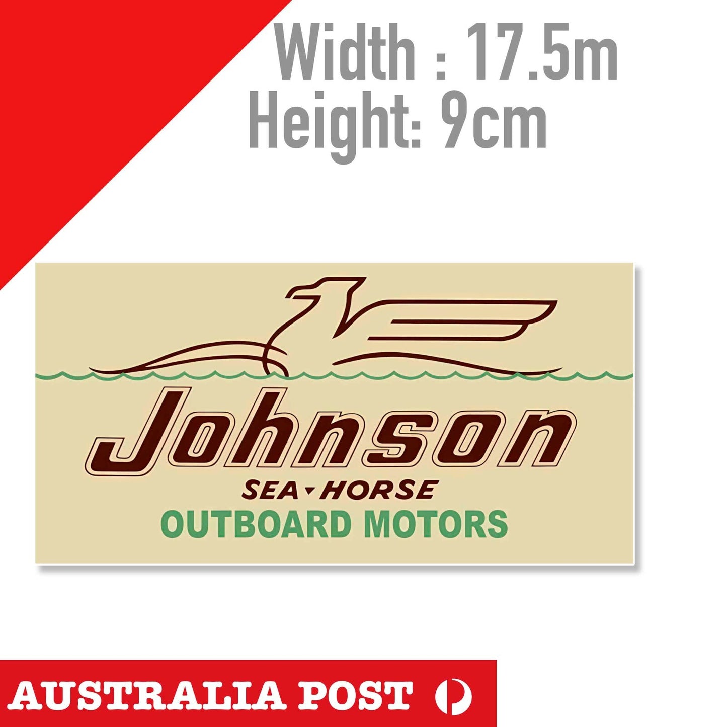 Johnson Sea Horse Outboard Boat Motors Sticker