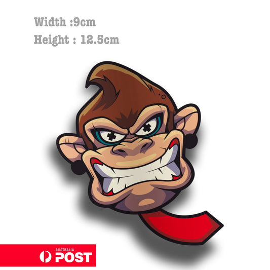 Super Mario brothers  Donkey Kong  head, nintendo game chacarter  Decal Sticker