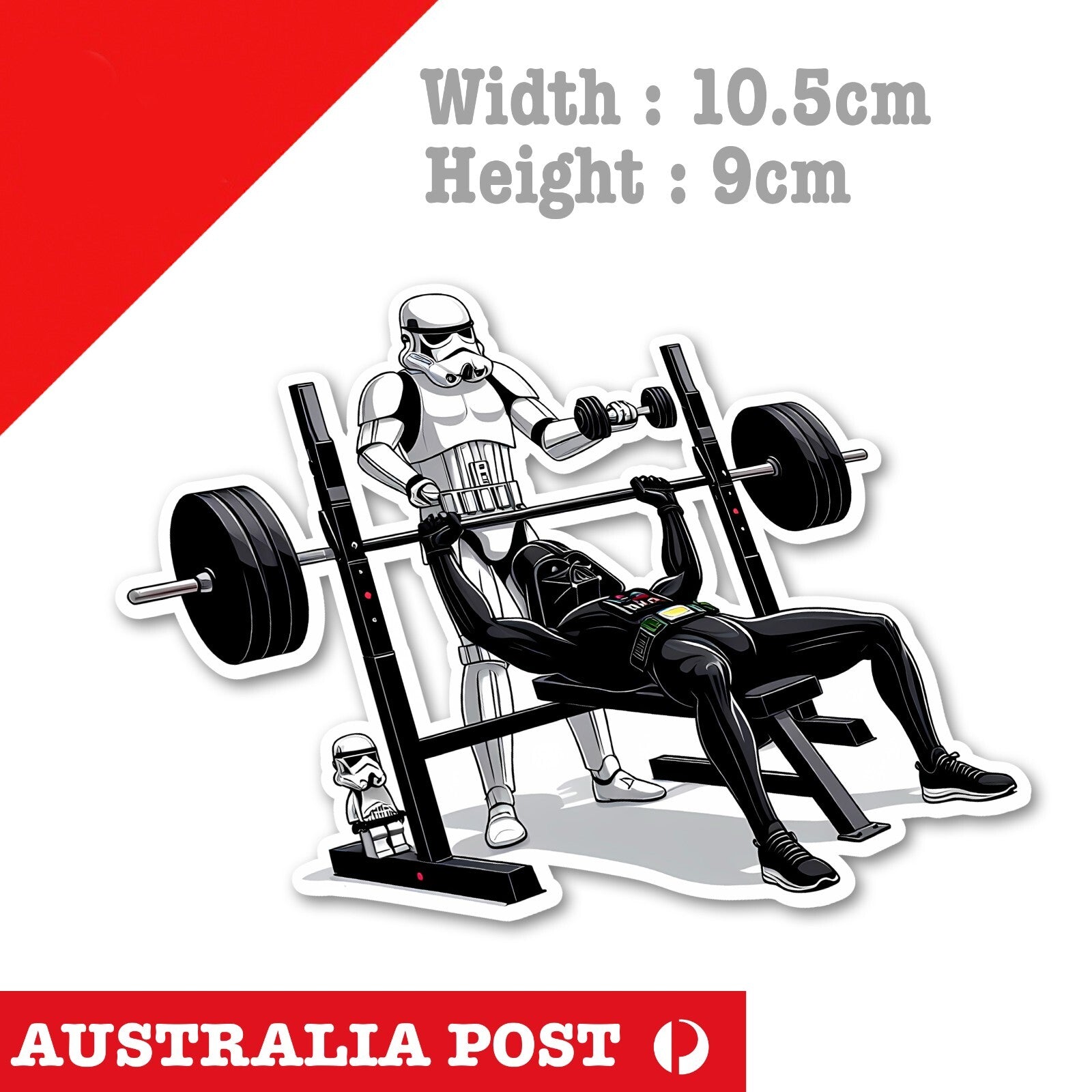 Darth Vader GYM - Storm Trooper Star Wars Funny GYM Sticker