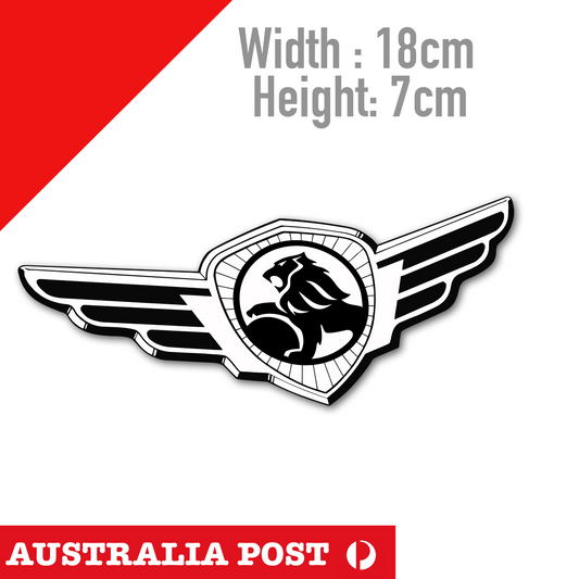 HOLDEN Black Logo Racing WING - RIP HOLDEN Logo Sticker