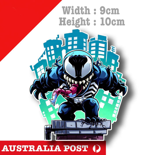 VENOM Cartoon Character , Spiderman Black Venom Decal Sticker