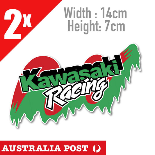 Kawasaki RACING  Stickers Tank Motorbike Toolbox Stickers